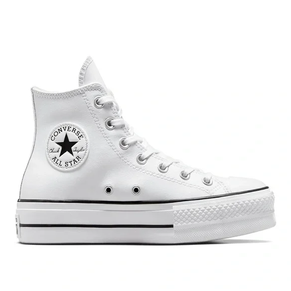 Converse Women's Chuck Taylor All Star Lift Platform Leather High Top Sneaker - Picture 3 of 11